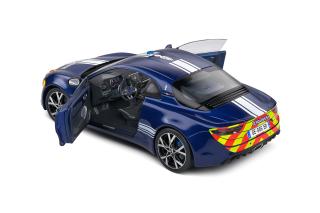 Alpine A110 Gendarmerie 2023 blau S1801628 Solido 1:18 Metallmodell